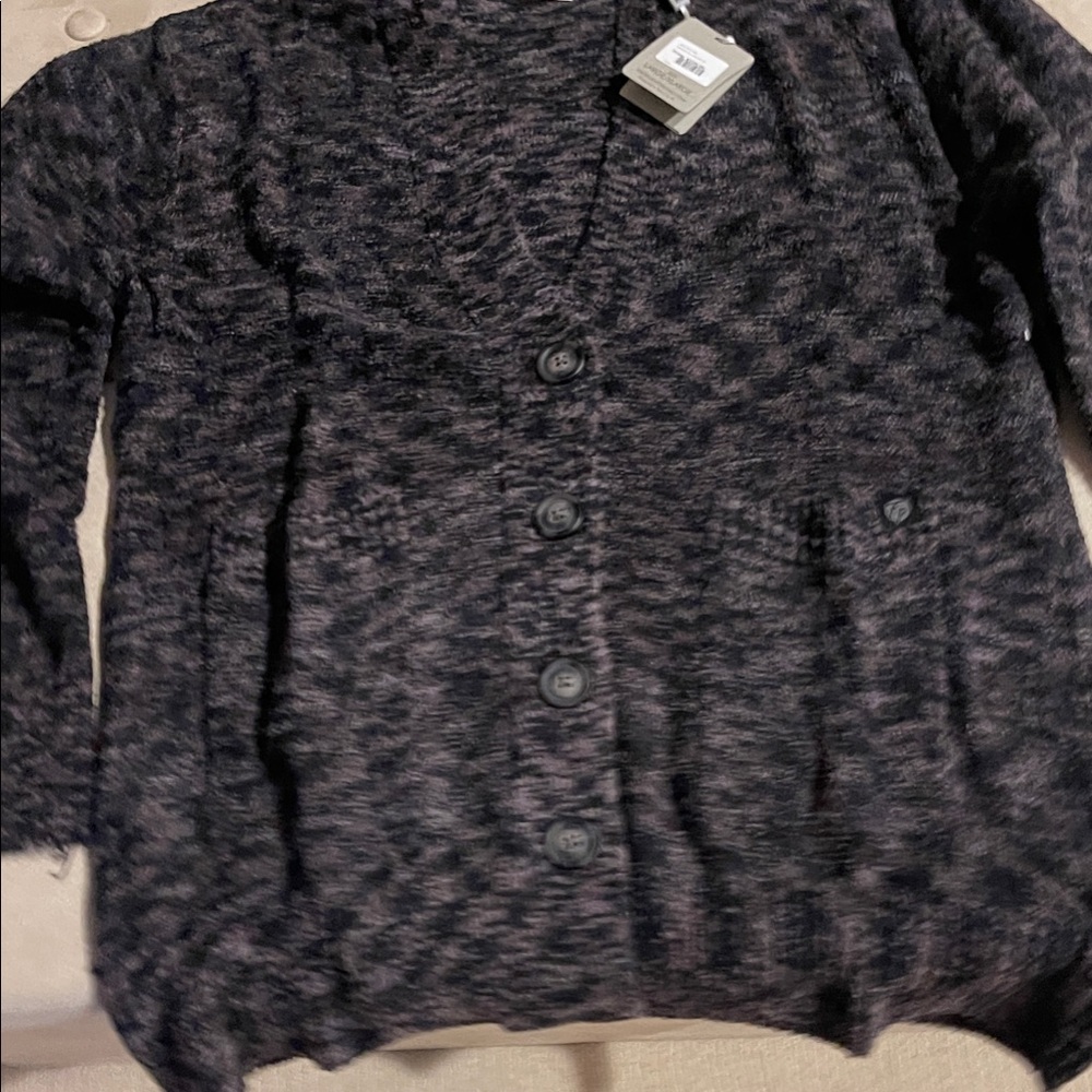 Brand new with tags Black and Gray Knit Cardigan
